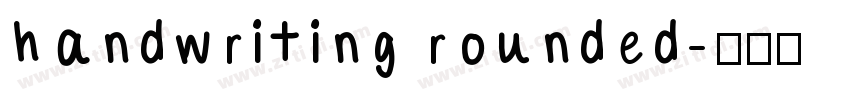 handwriting rounded字体转换